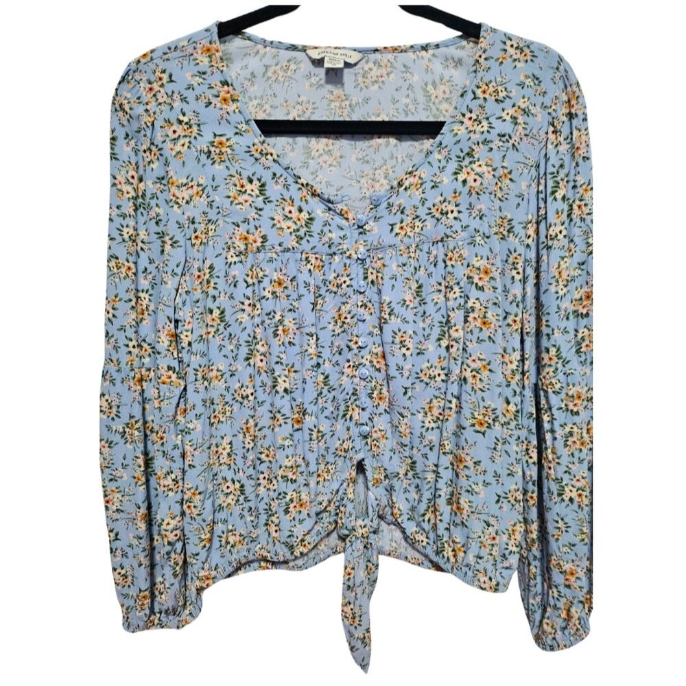 American Eagle Outfitters Cottagecore Country Western Ditsy Floral Blouse Size M